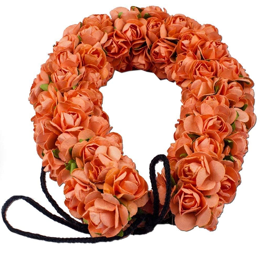 Artificial Gajra Hair Flowers - Red Floral Hair Accessories for Women | Perfect for Weddings, Parties, and Festivals