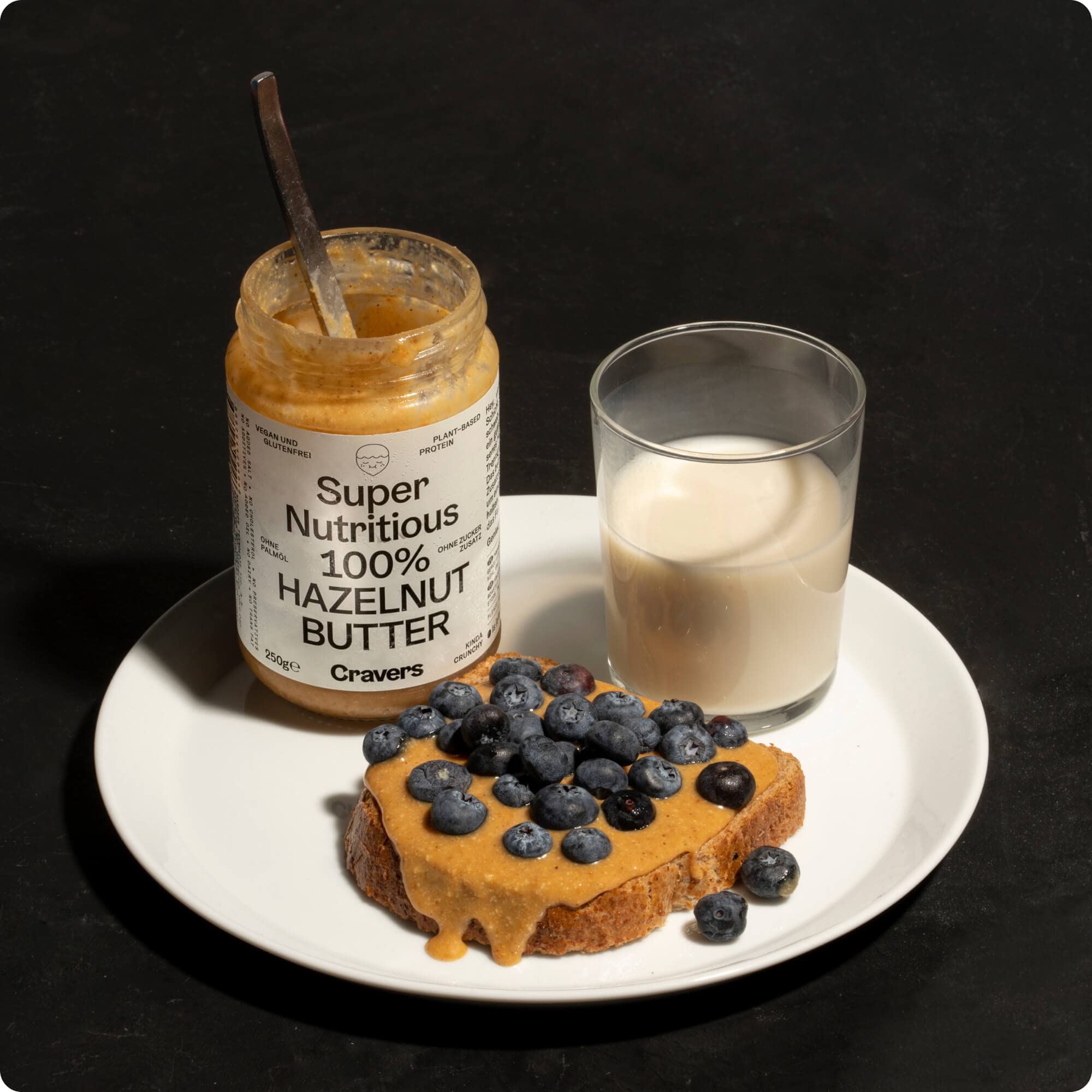 Organic 100% Pure Hazelnut Butter - Single Ingredient, Keto, Vegan, Sugar-Free Nut Spread - Perfect for Toast, Baking, Smoothies & Healthy Snacks - 12oz (Pack of 2 Jars)