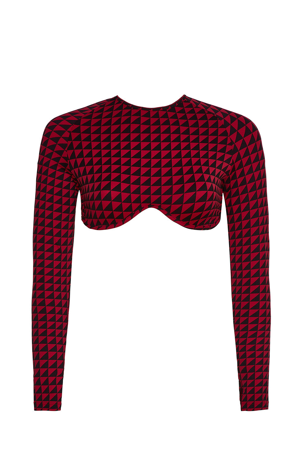 Women's Playa Rashguard UPF 50+ Sun Protection - Hibiscus Geo Print Long Sleeve Swim Shirt for Surfing, Swimming & Beach Activities