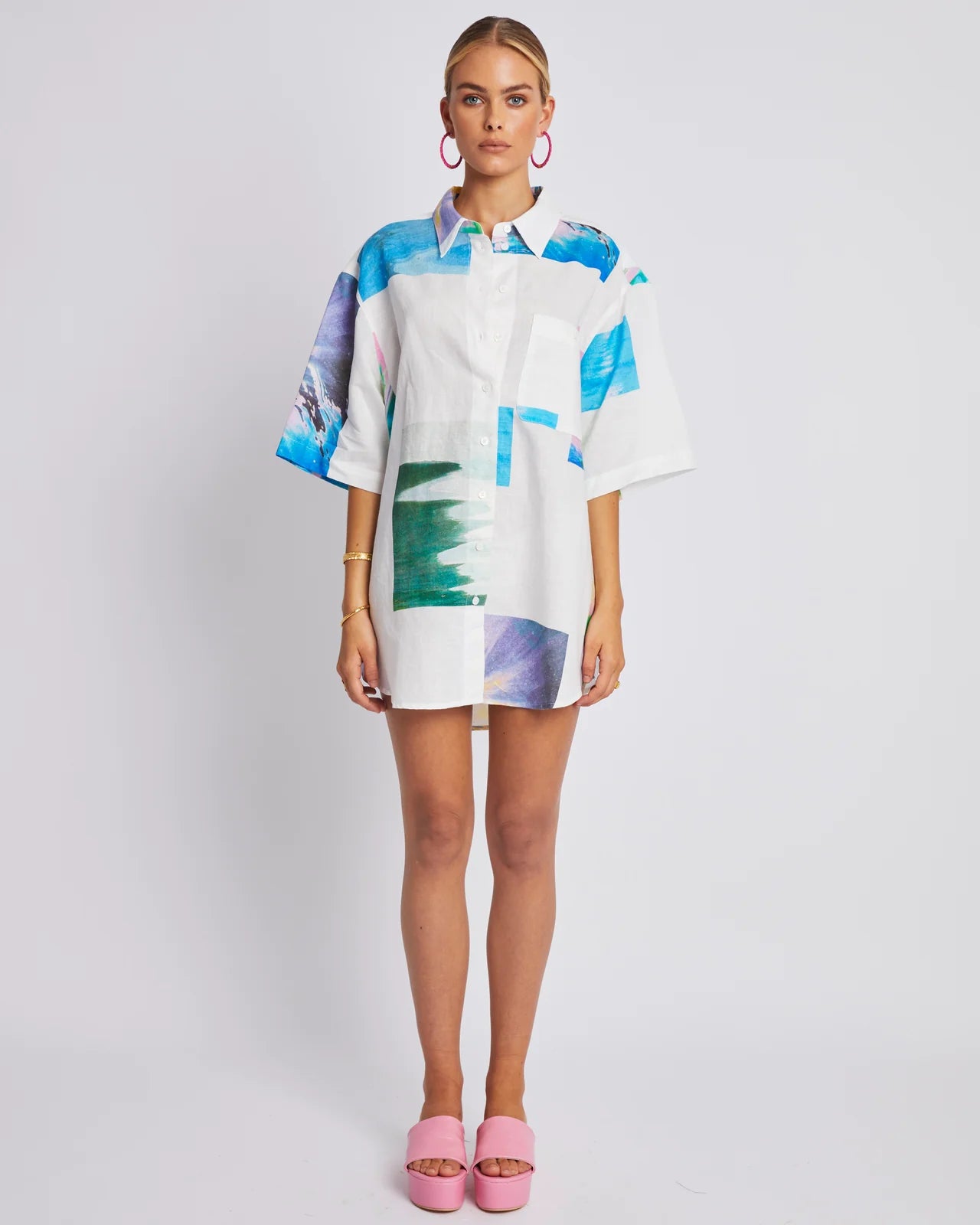 Big Shirt SEA SPACE - Oversized Comfortable T-Shirt for Men & Women - Perfect for Casual Wear, Lounge, and Outdoor Activities