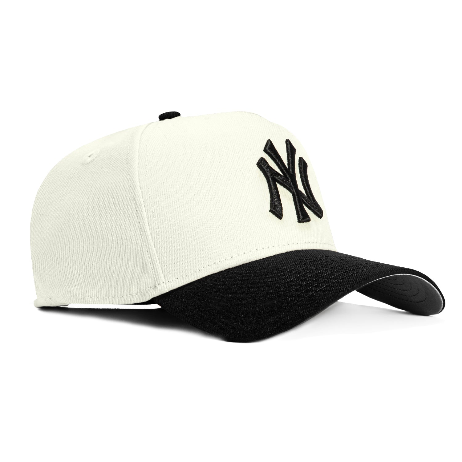 New Era 9Forty A-Frame New York Yankees Snapback Baseball Cap - Adjustable White & Black Hat for Men & Women | Perfect for Baseball Games, Streetwear Fashion & Casual Outfits