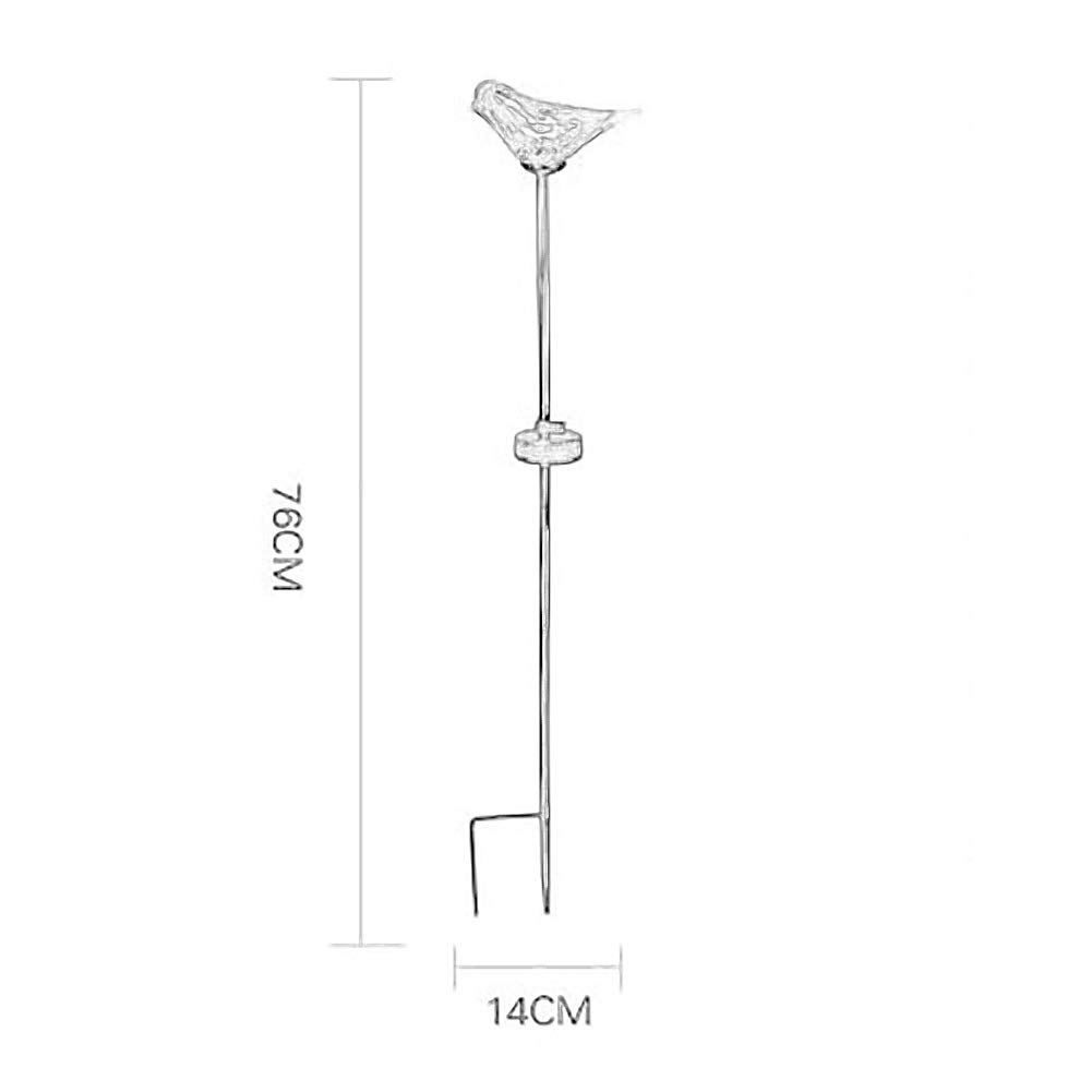 Solar Powered Garden Lights - Outdoor Waterproof LED Path Lights with Glass Bird Design for Lawn, Yard, and Walkway Decoration | Perfect for Patio, Backyard, and Landscape Lighting