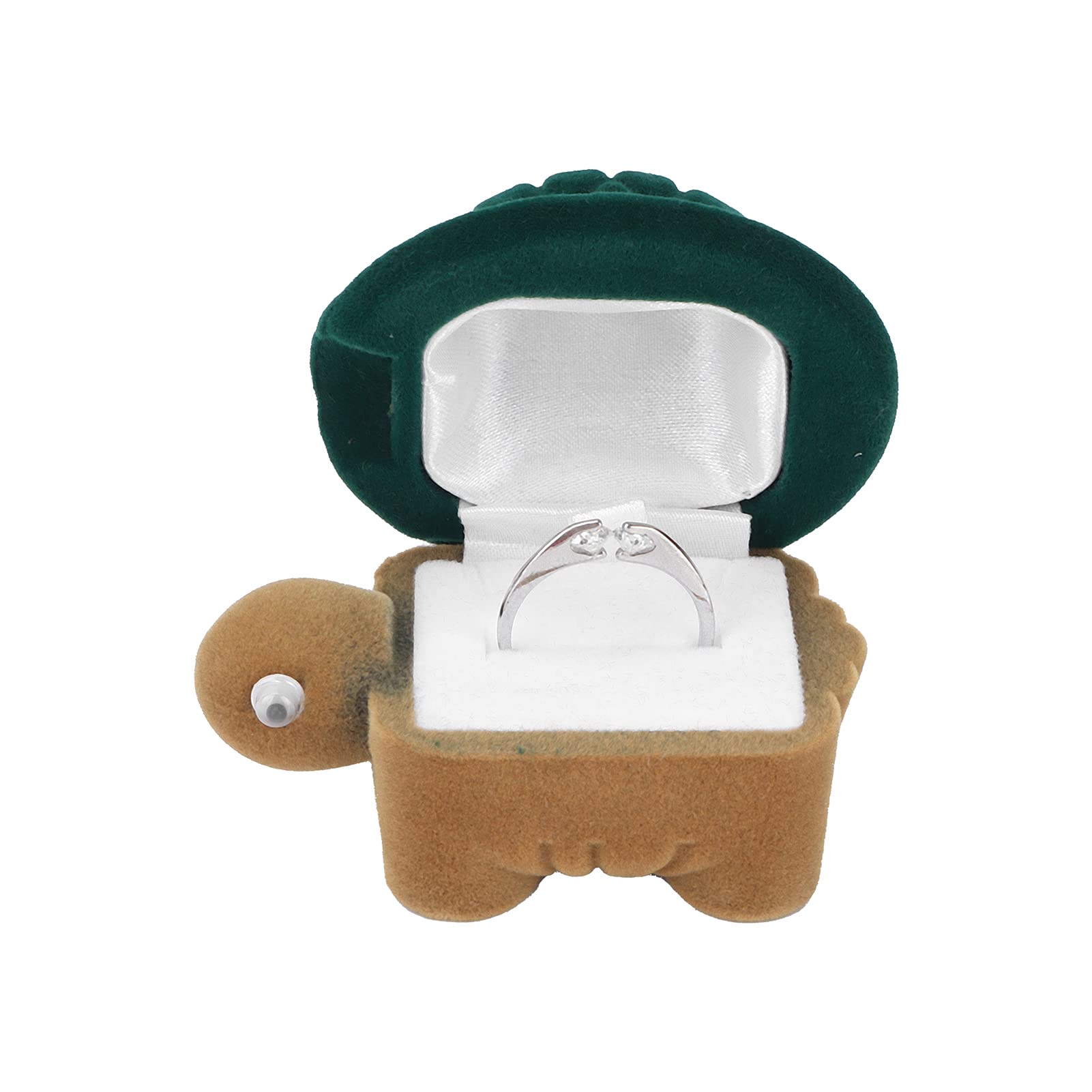 ZJchao Small Turtle Ring Box - Elegant Jewelry Protector Case for Wedding, Engagement & Valentine's Day Rings - Perfect Wedding Gift & Ring Storage Solution for Proposals, Anniversaries & Special Occasions