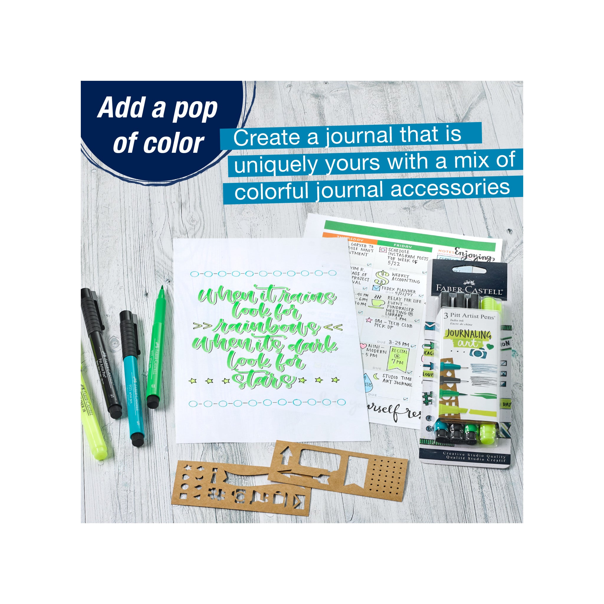 Pitt Artist Pen Set of 4 - #770088 Fine Tip Brush Markers for Calligraphy, Drawing & Journaling | Perfect for Sketching, Hand Lettering & Art Projects