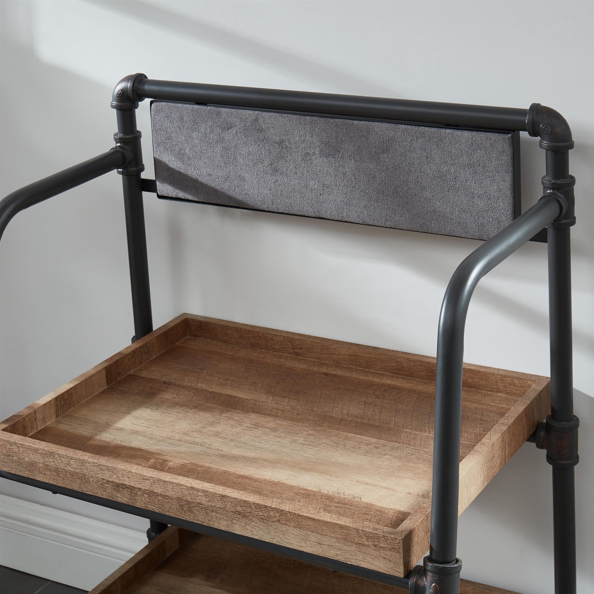 Furniture of America Kernel Industrial Metal 2-Shelf Bookcase in Sand Black - Sturdy Storage for Books, Decor & Office Supplies | Perfect for Living Room, Bedroom or Home Office Organization