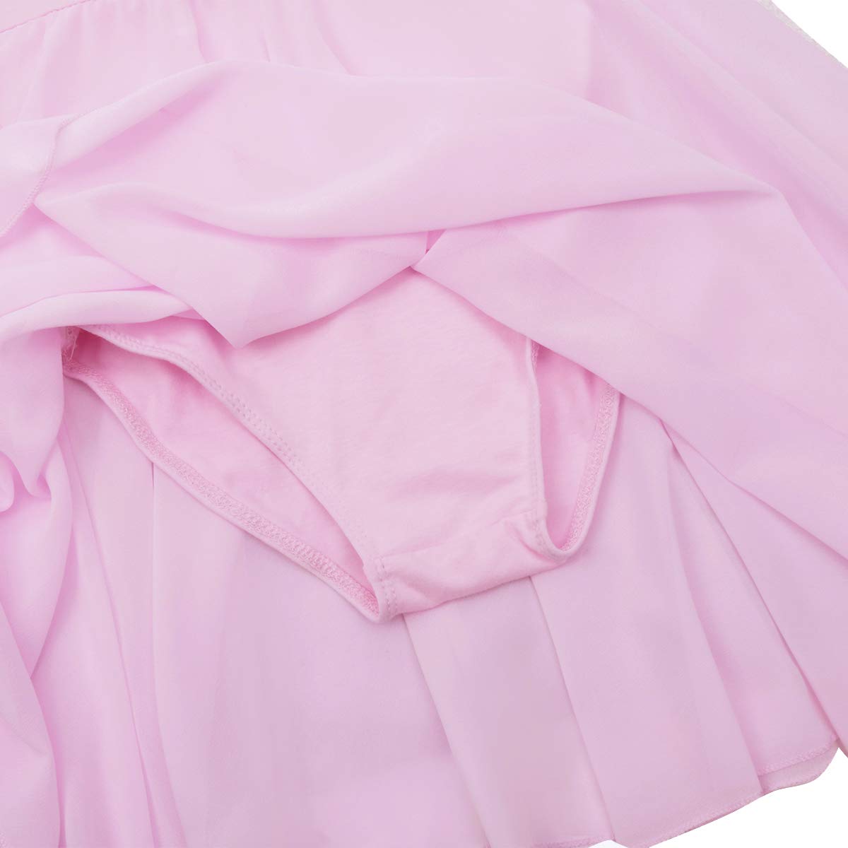 Girls Ballet Leotard with Chiffon Tutu Skirt - Dance Camisole Gymnastic Dress for Kids - Perfect for Ballet, Gymnastics, Recitals & Dance Performances