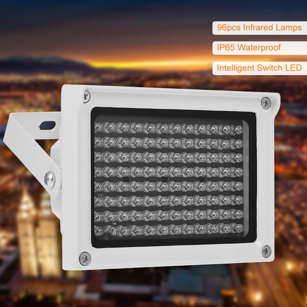 Kavolet 96 LEDs IR Illuminator - Waterproof Infrared Light for Outdoor Security Cameras | Night Vision Enhancer for Home & Business Surveillance | Perfect for Driveways, Backyards & Dark Areas
