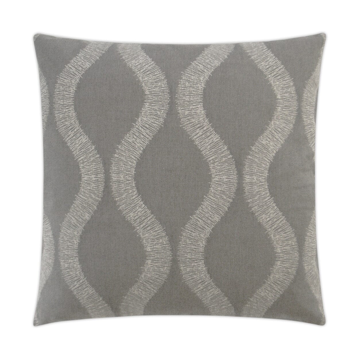 D.V. Kap 22 x 22 Inch Outdoor Throw Pillow Cover - Overlock Stone Design - Waterproof & UV Resistant - Perfect for Patio Furniture, Garden Chairs, and Porch Decor