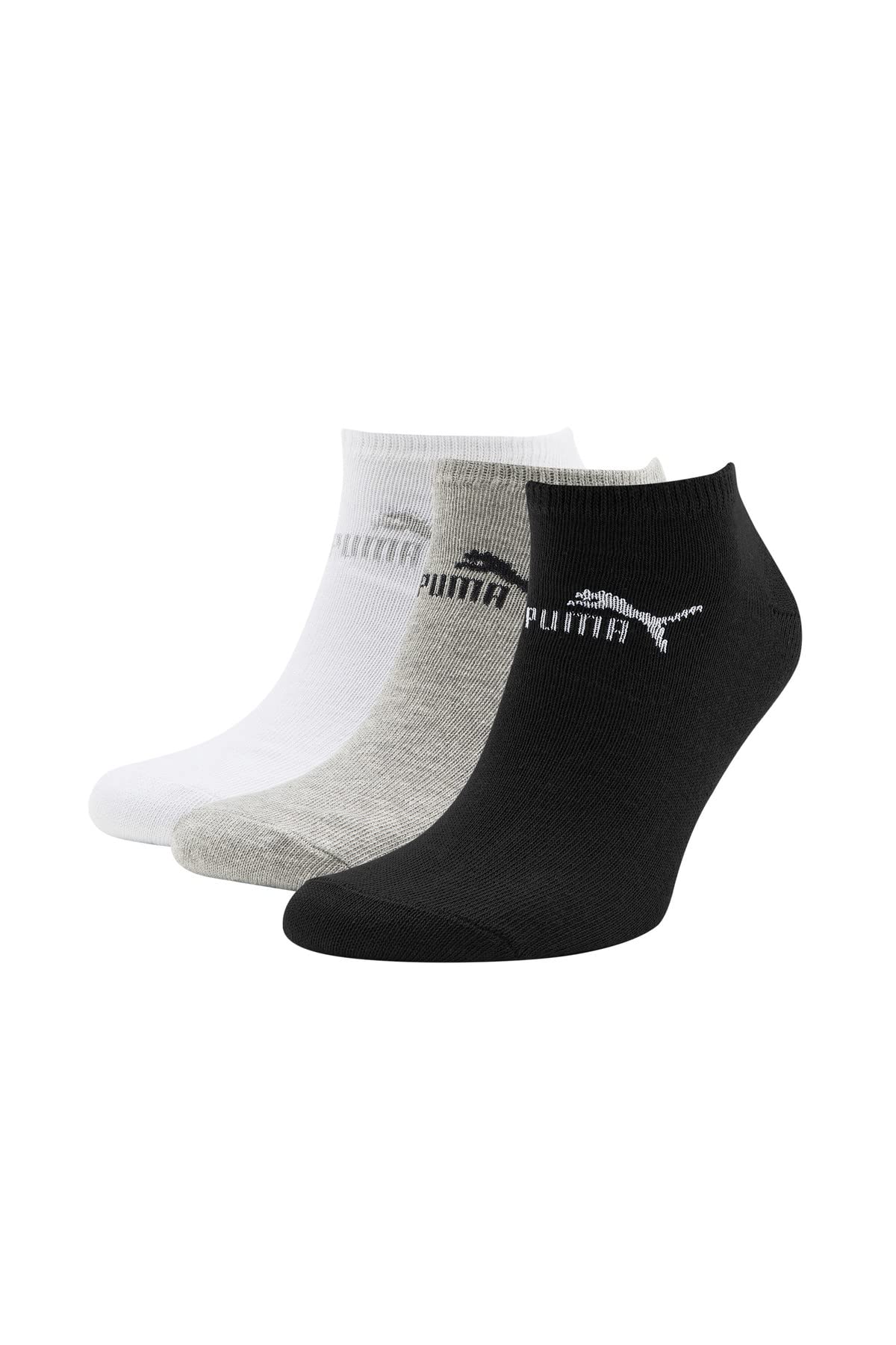 PUMA 10-Pack Cushioned Athletic Socks for Men & Women - Breathable Multicolor Crew Socks - One Size Fits Most (US 6-12) - Perfect for Running, Gym Workouts & Everyday Comfort