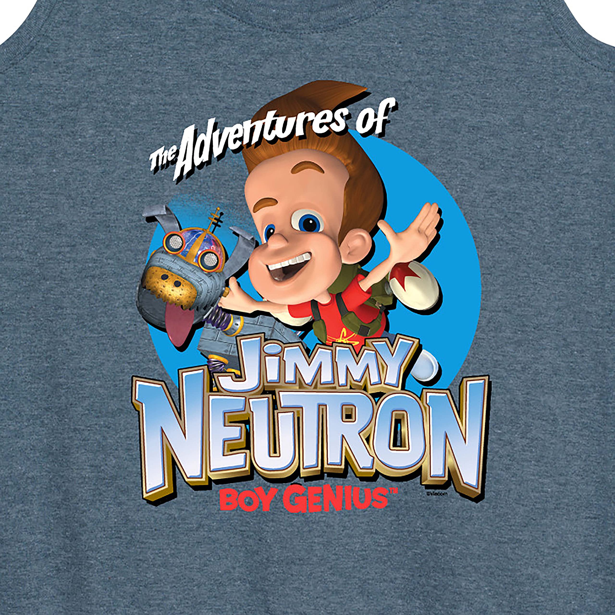 HYBRID APPAREL Jimmy Neutron Boy Genius Graphic Racerback Tank Top for Women - Soft & Comfortable Workout & Casual Wear