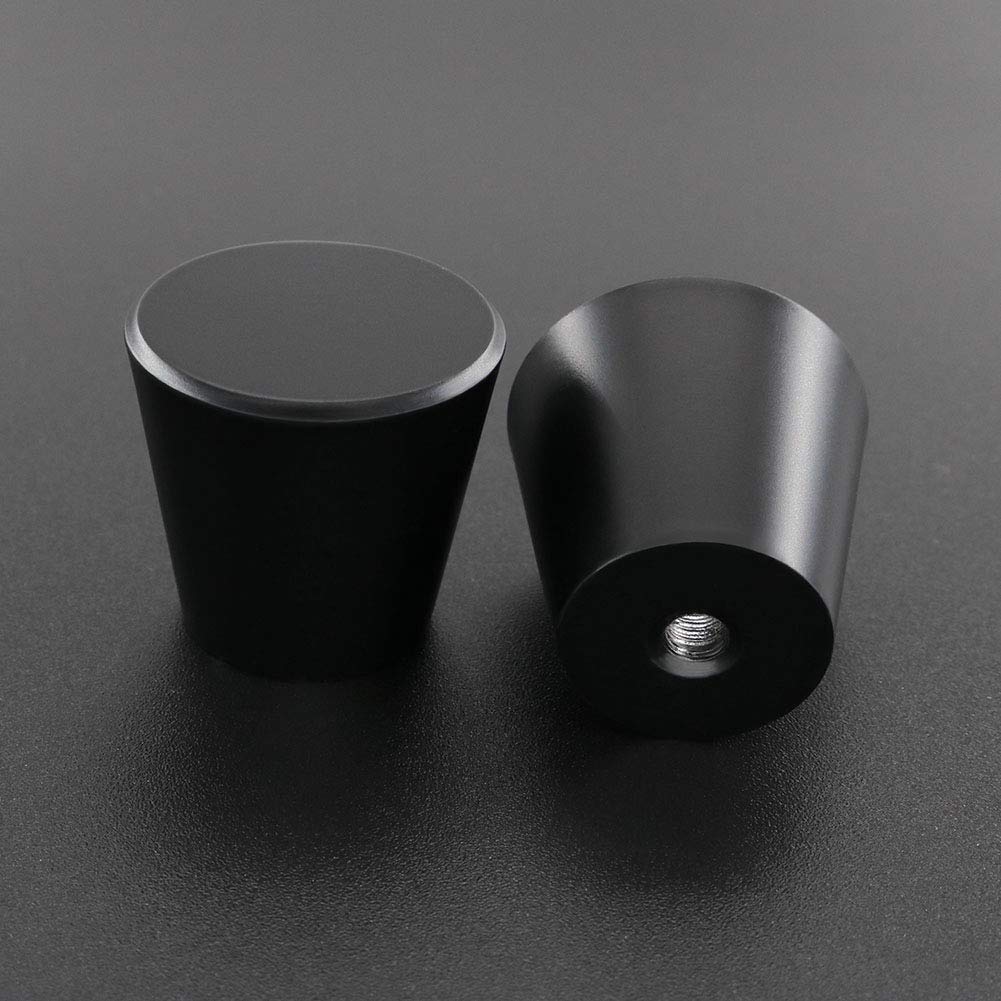 10 Pack Matte Black Cabinet Knobs - Premium Kitchen Cabinet Hardware for Dresser Drawers & Furniture - Durable & Stylish Pull Handles for Home, Office & DIY Projects