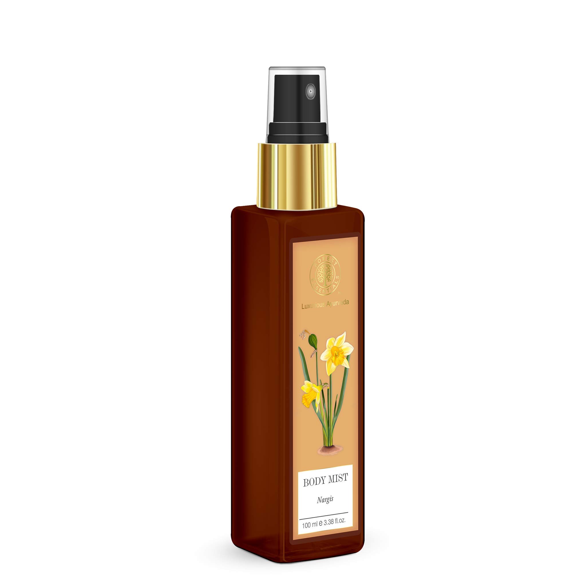 Forest Essentials Nargis Body Mist - 100ml Floral Perfume Spray for Women | Long-Lasting Fragrance for Daily Wear, Special Occasions & Gift Giving
