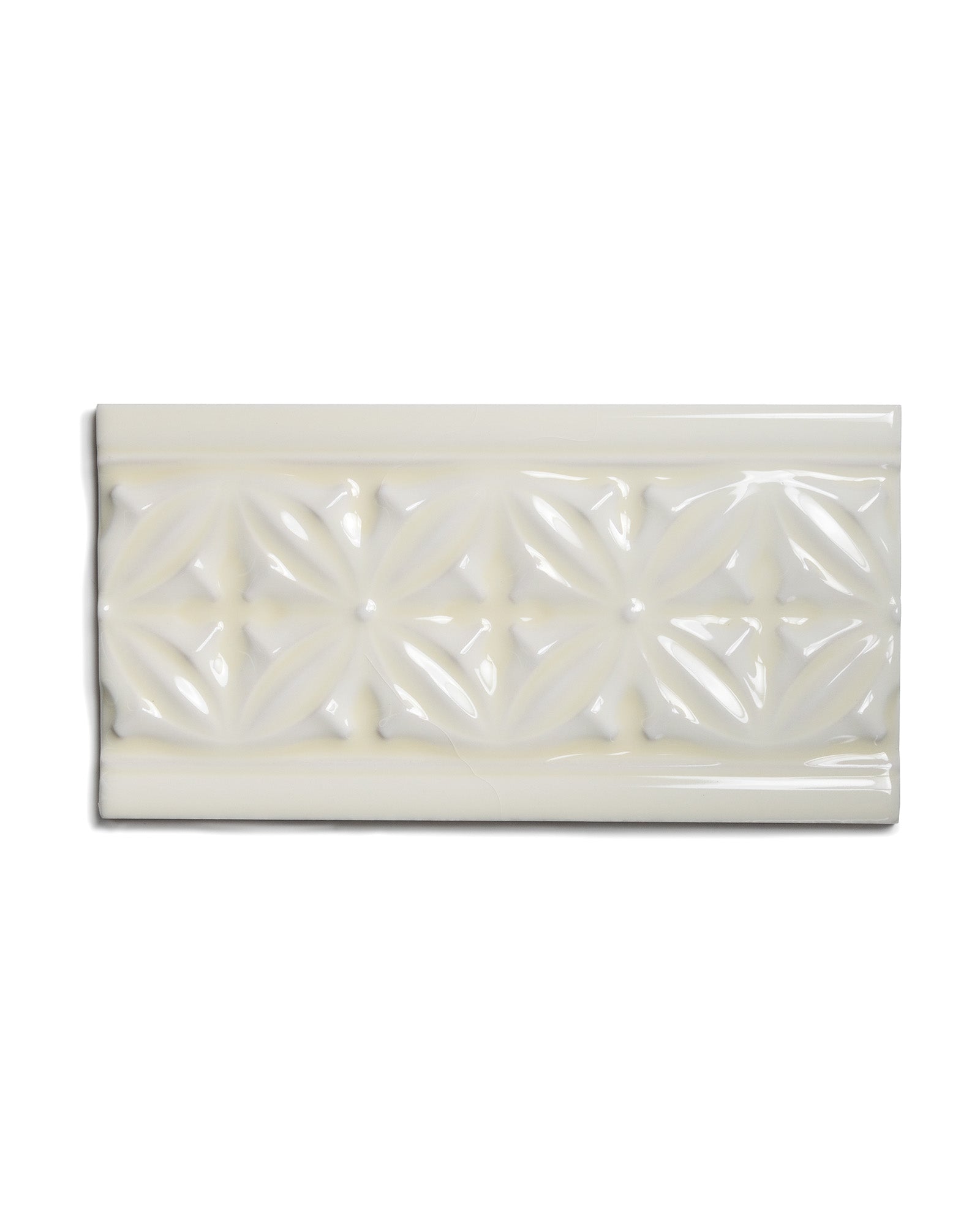 Kakel York Decorative Relief Panel 10 x 19.8 cm Almond - Perfect for Wall Decor, Home Renovation & Interior Design Projects