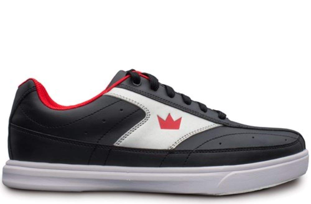 Brunswick Renegade White/Black Men's Bowling Shoes - Lightweight & Comfortable for League Play & Practice