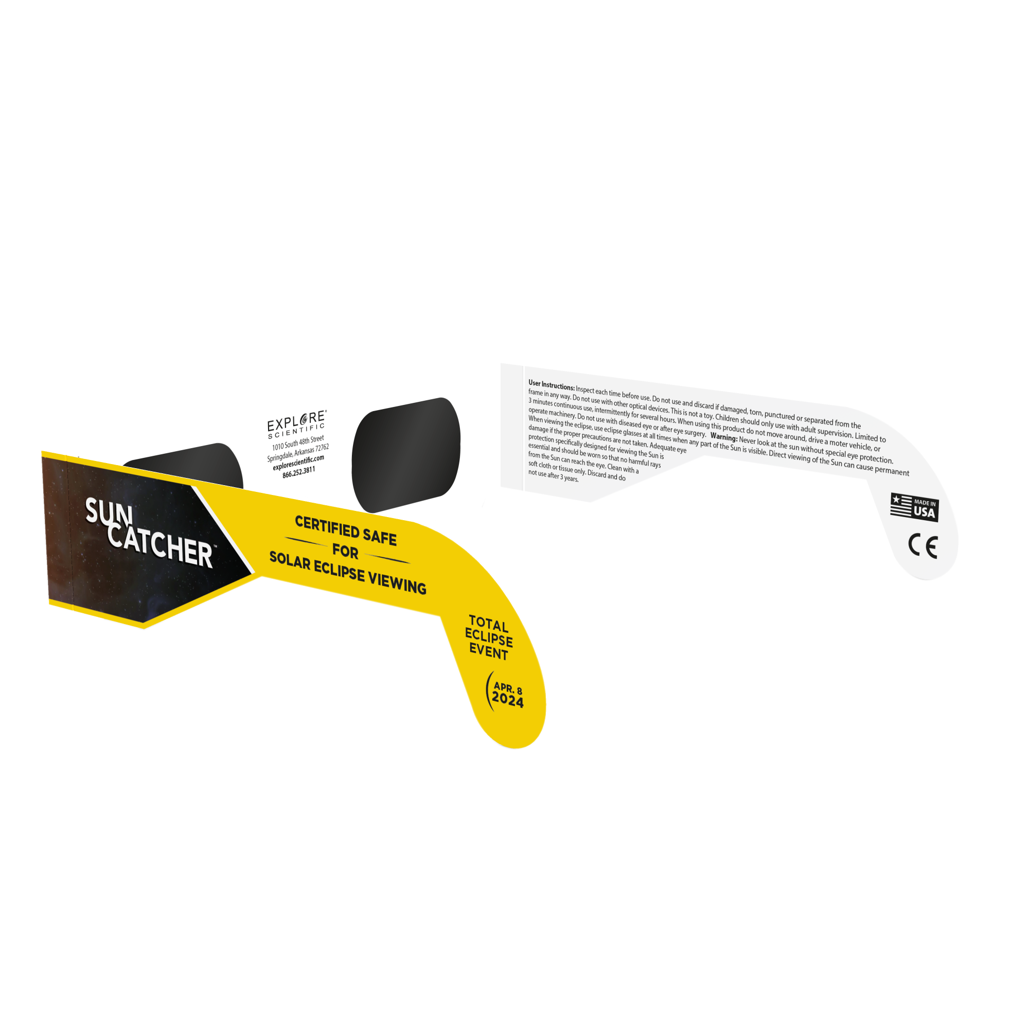 Solar Eclipse Glasses (50 Pack) - CE & ISO Certified Safe for Direct Sun Viewing - Perfect for Solar Events, Astronomy Enthusiasts & Outdoor Activities