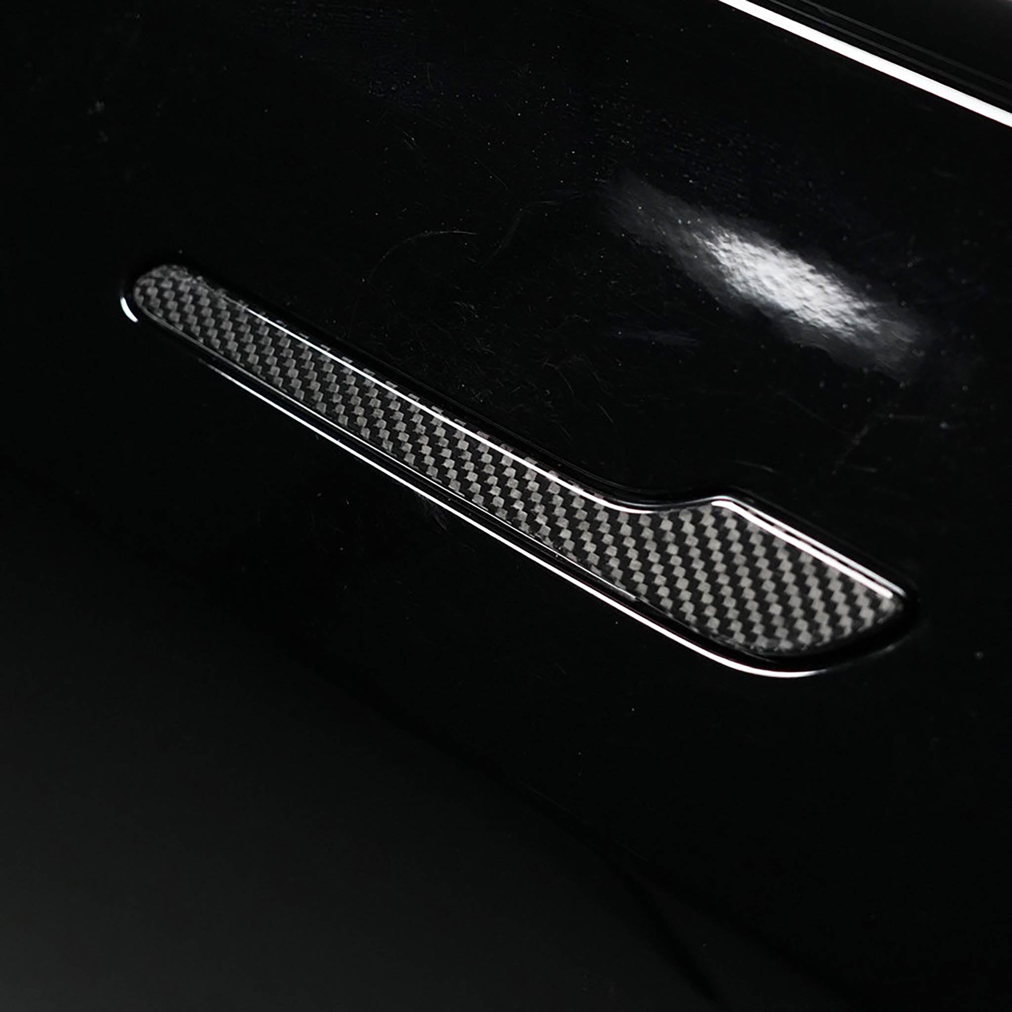 Premium Carbon Fiber Door Handle Covers for Tesla Model 3 Highland 2024+ | Plain Weave Design | Exterior Accessories for Enhanced Style & Protection | Perfect for Car Enthusiasts & Daily Commuters