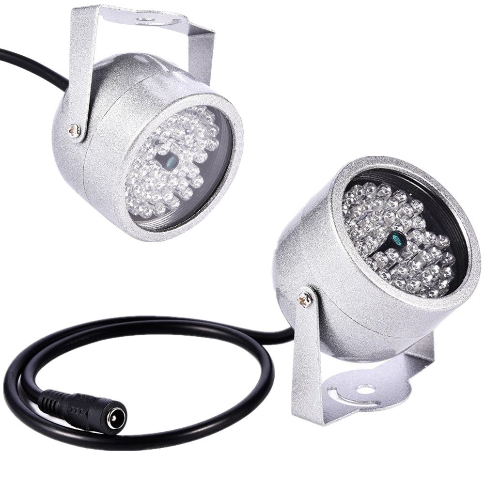 48 LED Infrared Night Vision Light for Security CCTV Camera - High Visibility IR Illuminator for Home Surveillance & Outdoor Monitoring (Ideal for Low Light Security, Baby Monitoring & Wildlife Observation)