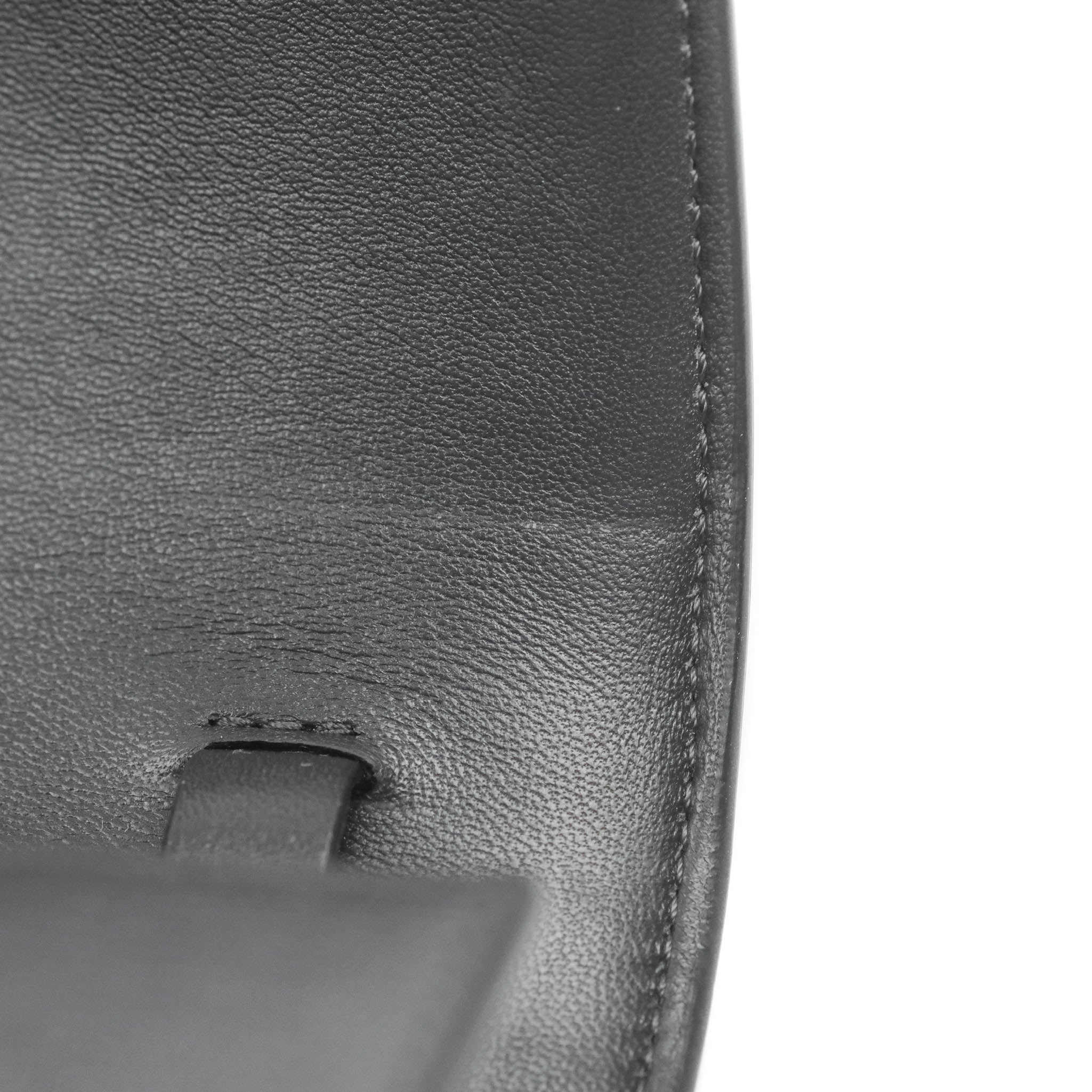 Celine Medium Classic Box Flap Bag in Dark Grey Liege Calfskin Leather - Luxury Crossbody Purse for Women, Perfect for Work, Travel & Evening Events