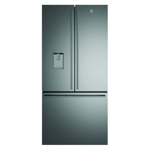 Electrolux EHE5267BB 524L French Door Refrigerator - Energy Efficient Stainless Steel Fridge with Spacious Freezer for Modern Kitchen & Family Use