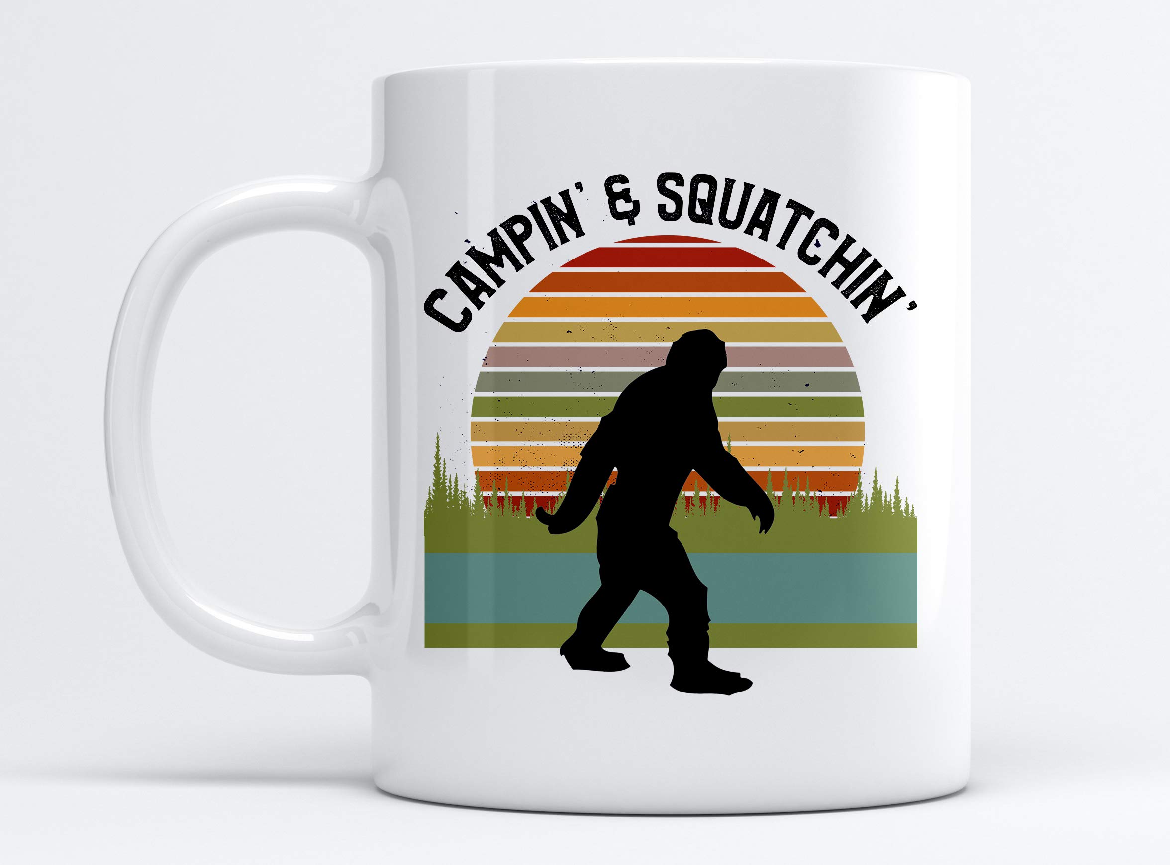 Funny Camping Gone Squatchin Coffee Mug - Insulated Camping Coffee Cup for Outdoor Enthusiasts - Perfect for Camping, Hiking & RV Trips