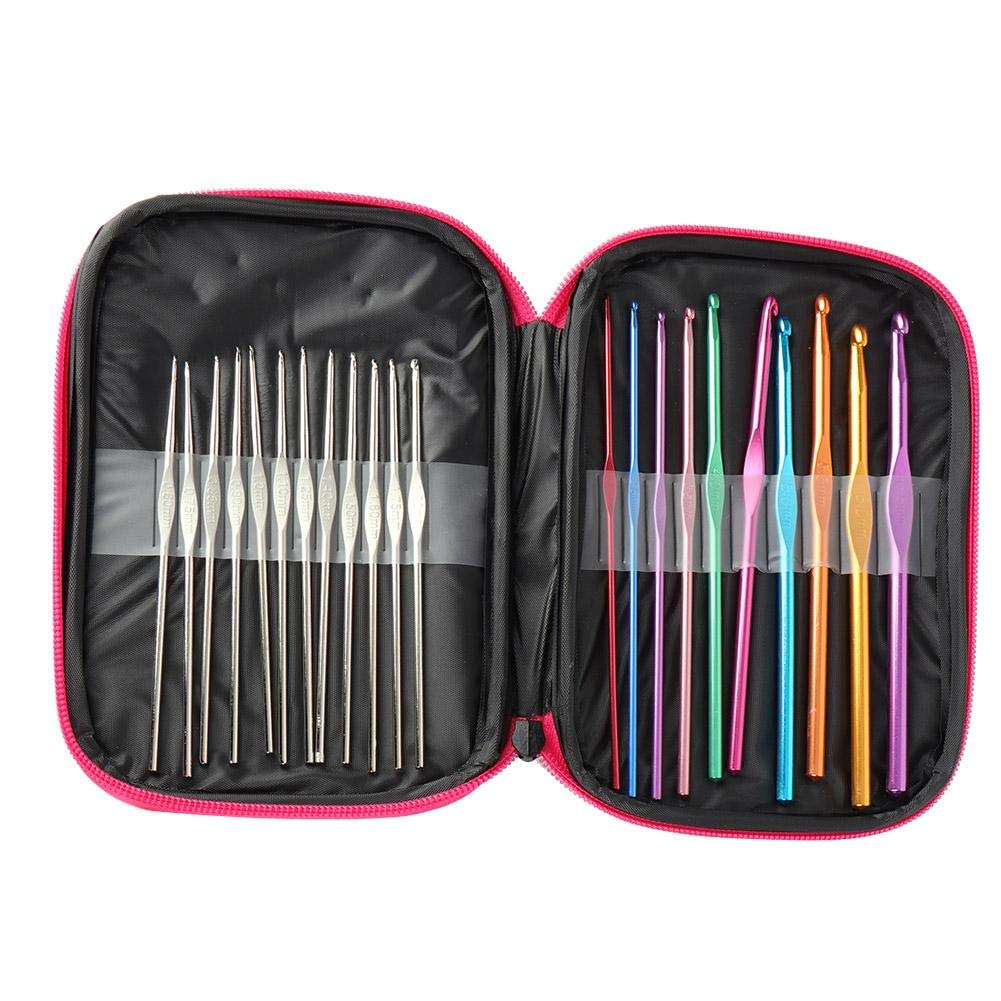 Yencoly 100Pcs Crochet Hooks Set - Complete Knitting Kit for DIY Crafts & Gifts