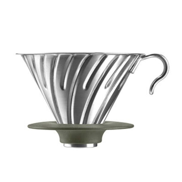 Hario Metal V60 Coffee Dripper - Pour Over Coffee Maker for Home Brewing | Perfect for Single Cup Coffee, Specialty Brewing & Gift Giving