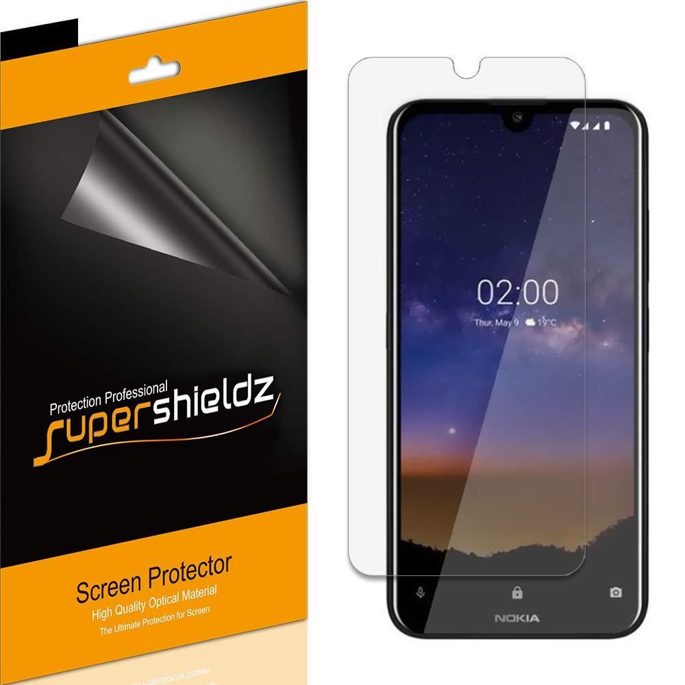 Supershieldz 6-Pack Nokia 2.2 HD Screen Protectors for Daily Protection