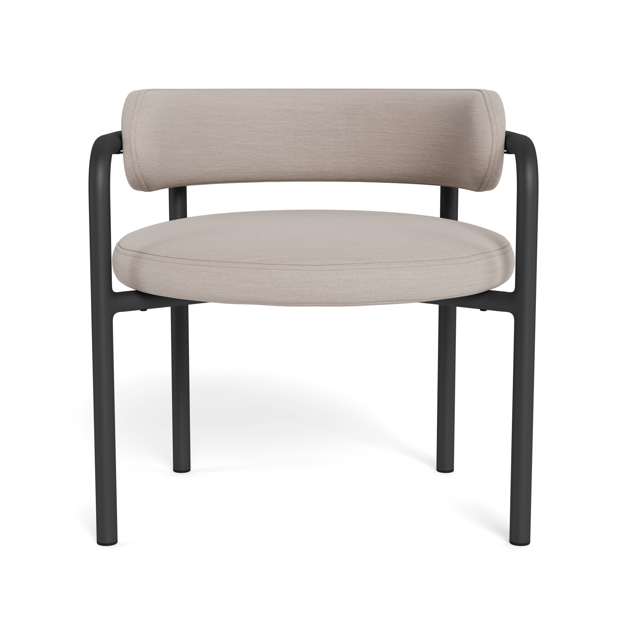 Porto Aluminum Club Chair - Lightweight Outdoor Patio Furniture for Garden, Poolside & Deck - Modern All-Weather Lounge Chair with Cushion (Optional) - Perfect for Relaxing, Sunbathing & Entertaining Guests