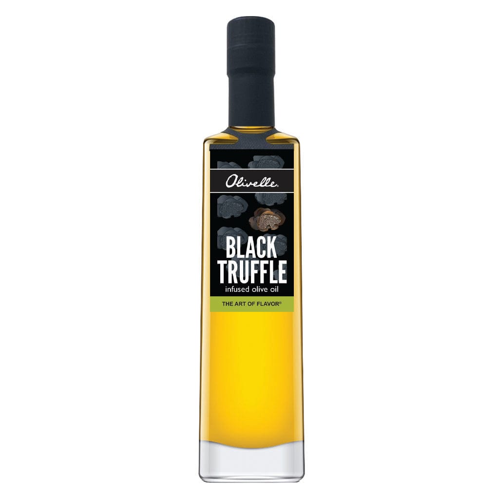 Premium Black Truffle Infused Olive Oil & Meyer Lemon White Balsamic Vinegar Gift Set - Gourmet Cooking Oil & Vinegar Pairing for Salads, Pasta & Fine Dining