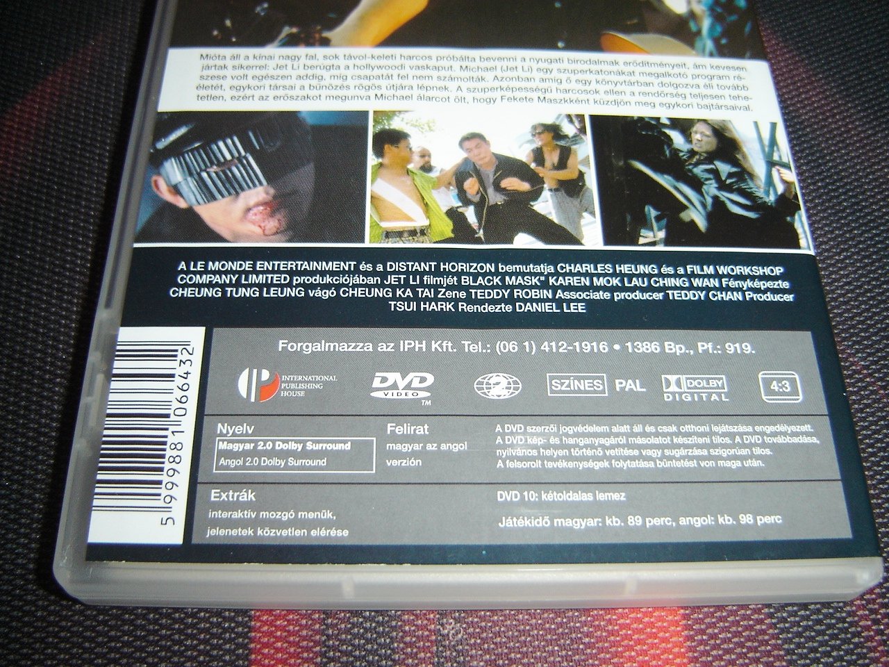 Black Mask (1996) - Jet Li Action Movie DVD | Classic Martial Arts Film for Action Movie Collectors & Kung Fu Fans | Perfect for Movie Nights & Martial Arts Enthusiasts