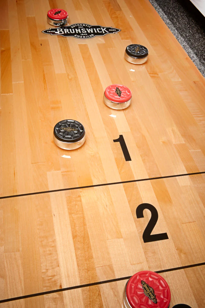Brunswick Premier 12-Foot Shuffleboard Table for Game Room, Bar & Home Entertainment | Professional Shuffleboard Equipment for Adults & Family Fun