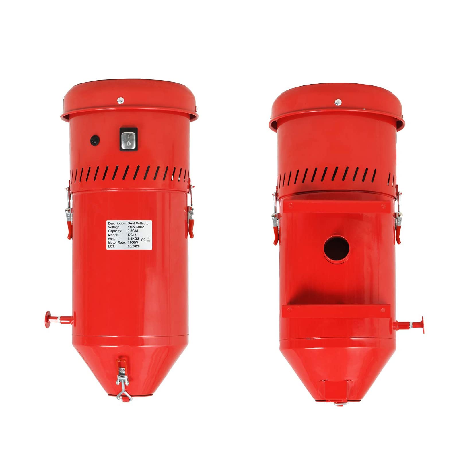 Red Dust Collection Reclaim System for Bench Top Sandblasting Cabinets & Media Blasters | Efficient Dust Control for Workshop & DIY Projects