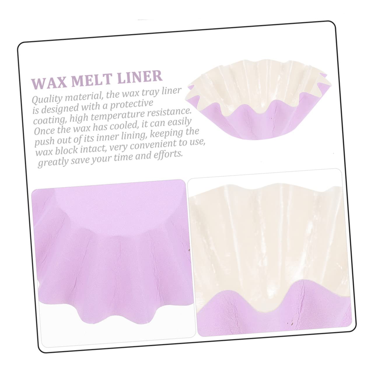 100Pcs Heatproof Wax Melting Trays - Leakproof Candle Liners Set for Wax Warmer & Scented Wax - Perfect for Aromatherapy, Home Decor and Gift Giving