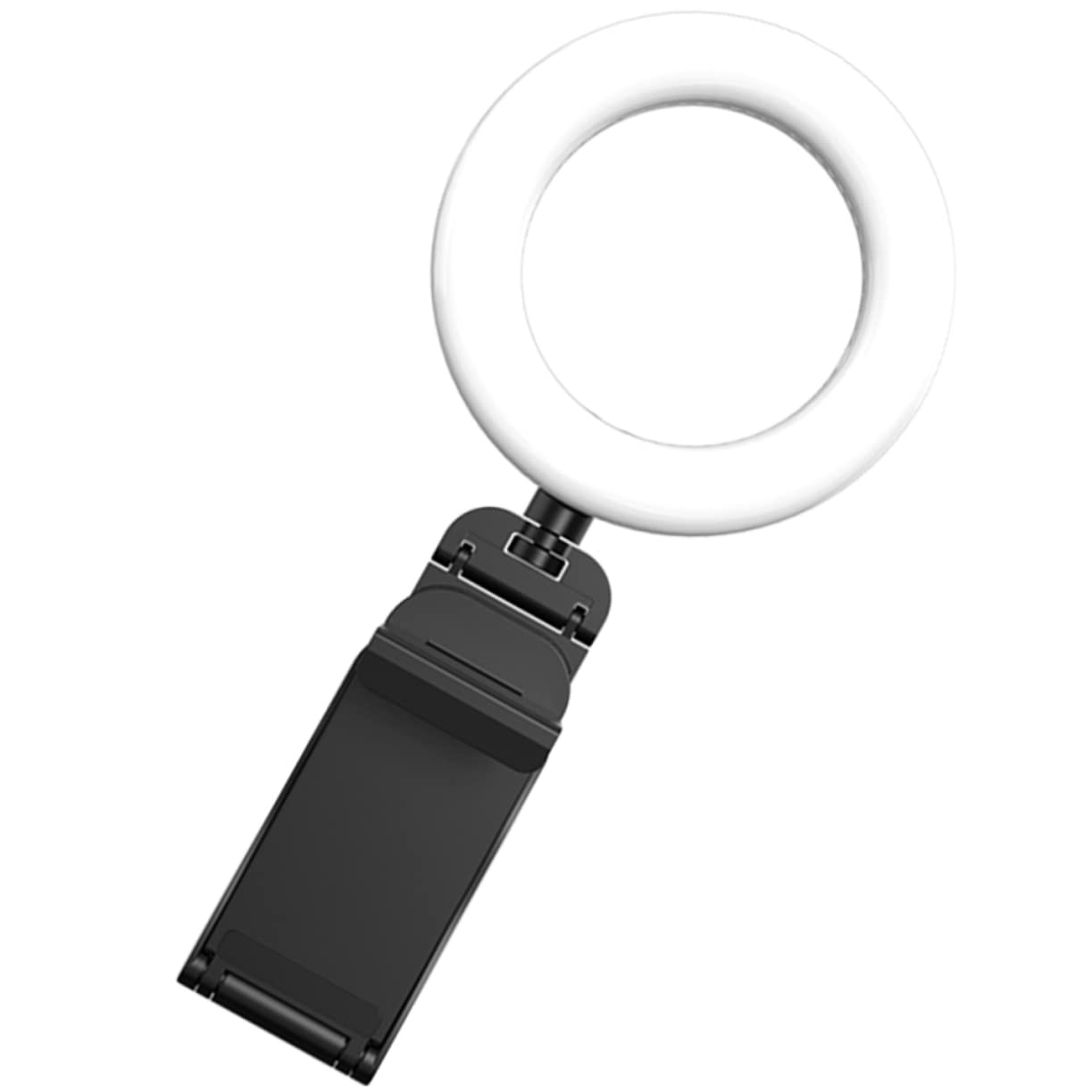 Hemobllo Clip Fill Light Ring Light for Photography, Selfie Stand with LED Ring Light - Large Computer Desk Ring Light, Octobuddy Clip-On Light, Portable for YouTube, TikTok, Live Streaming & Video Calls