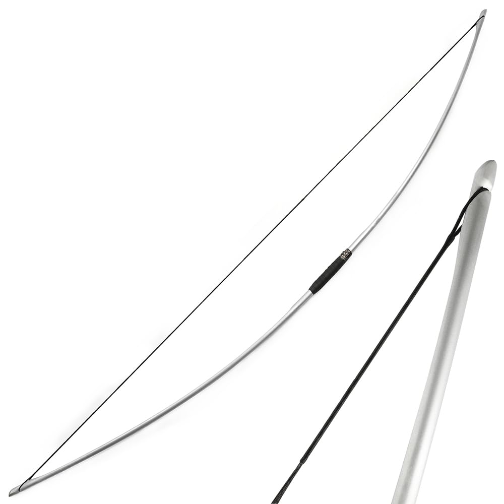 ZSHJGJR 66-inch Traditional English Longbow | 25-150LBS One-Piece Recurve Bow for Hunting & Target Practice | Right/Left Handed | Durable Outdoor Archery Equipment for Beginners & Professionals | Perfect for Field Archery, 3D Targets & Backyard Practice