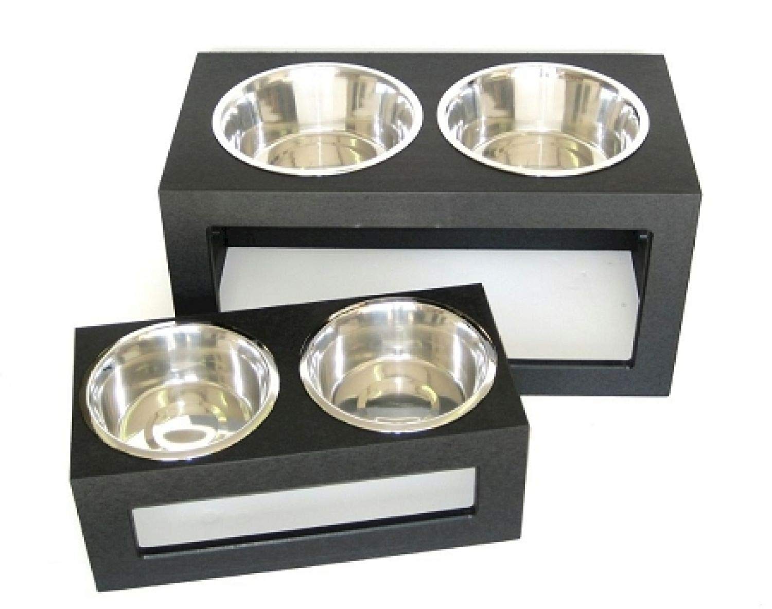 StarSun Depot PetsStop Porchside Outdoor Diner for Dogs & Cats - Small White Pet Feeding Station | Perfect for Patio, Deck, or Backyard Use