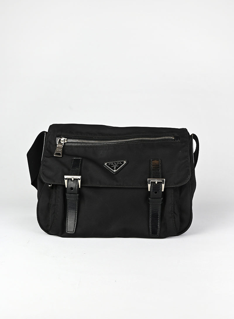 Prada Black Nylon Shoulder Bag for Women - Stylish & Durable Office Work Tote for Business & Travel