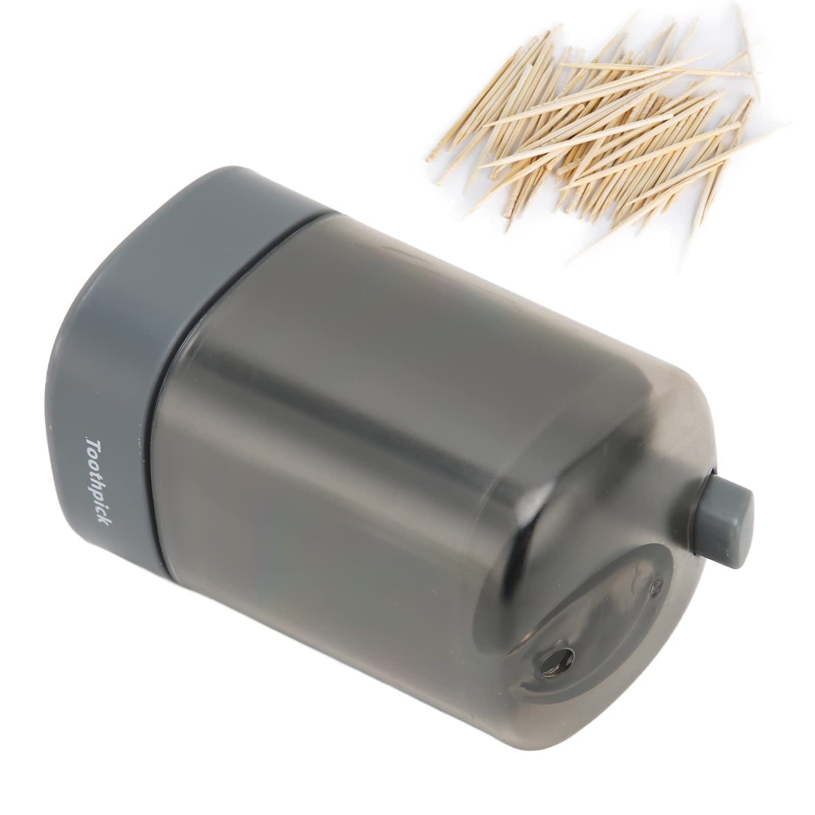 Automatic Toothpick Dispenser Box - Premium Kitchen Gadget for Restaurants & Home Use - Thickened Toothpick Holder with One-Touch Dispensing (Black) - Perfect for Dining Tables, Buffets & Food Service Areas
