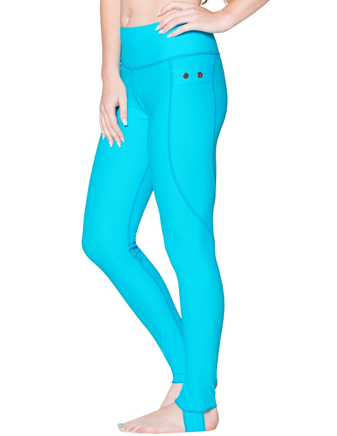 Tuga Women's Snorkel Swim Leggings - UPF 50+ Sun Protection, High Waist Swim Tights, Quick Dry & Chlorine Resistant - Made in USA - Perfect for Snorkeling, Beach Yoga & Water Sports