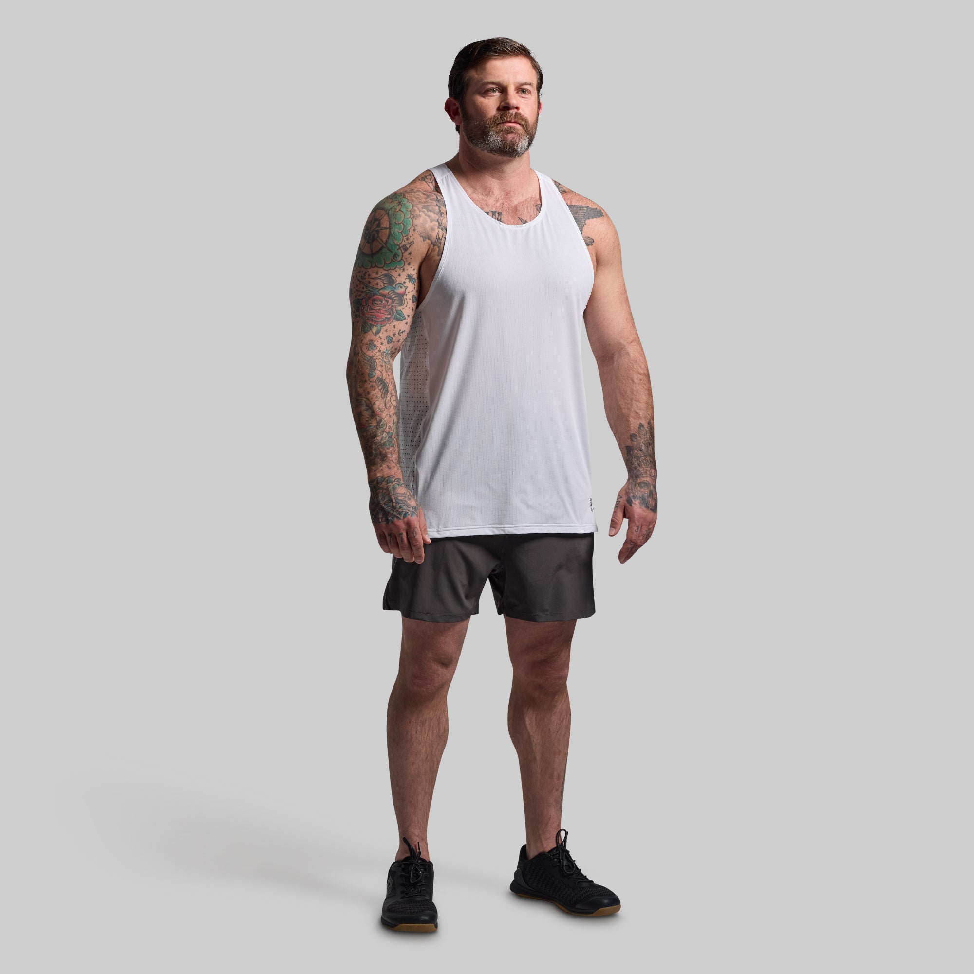 Men's Endurance Compression Shorts - Moisture Wicking Athletic Workout Shorts for Running, Gym & Training (Gunmetal)
