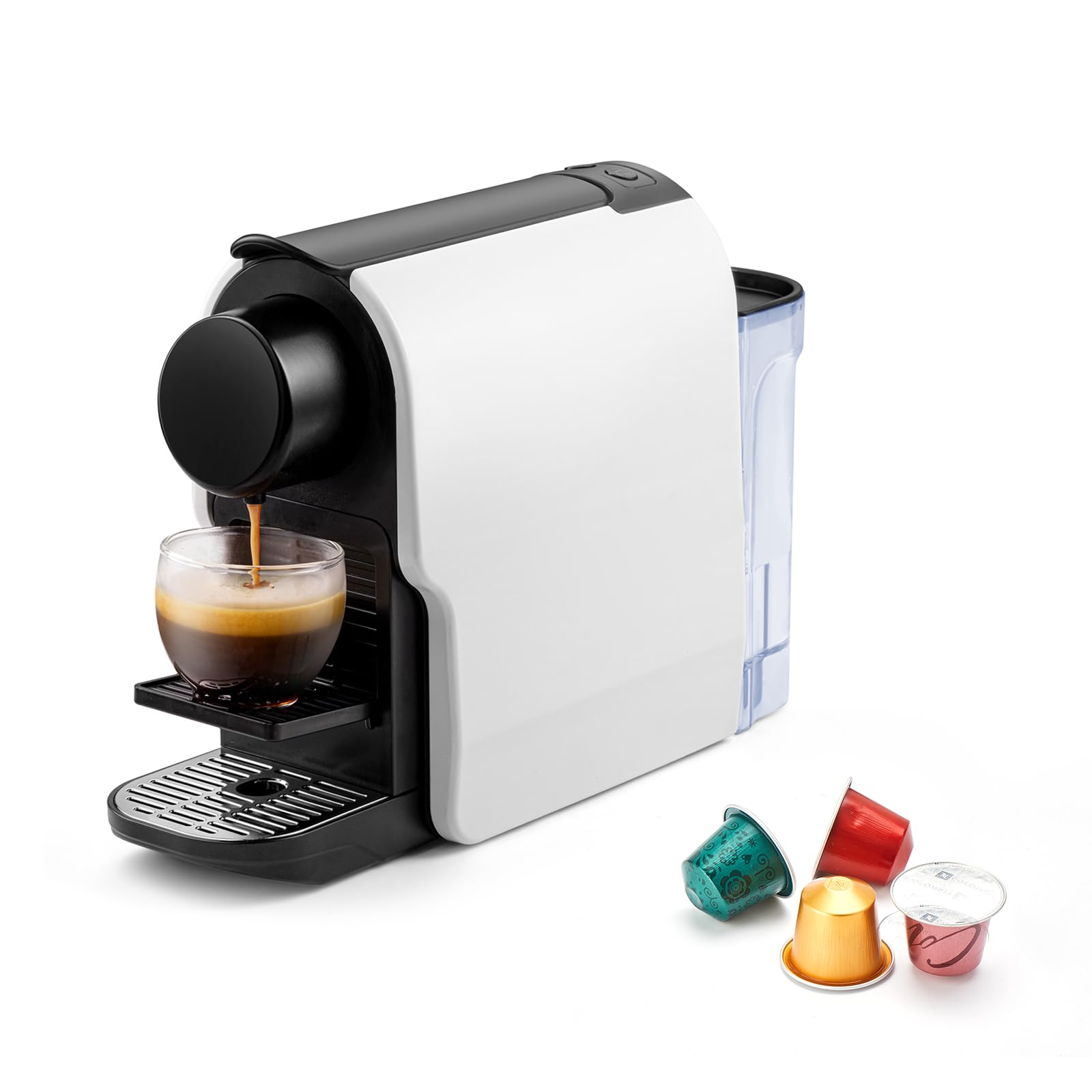 Mini Espresso Machine for Nespresso Original Line Pods - Compact Capsule Coffee Maker with 20 Bar Pressure Pump & 22oz Removable Tank | Perfect for Home, Office & Small Spaces