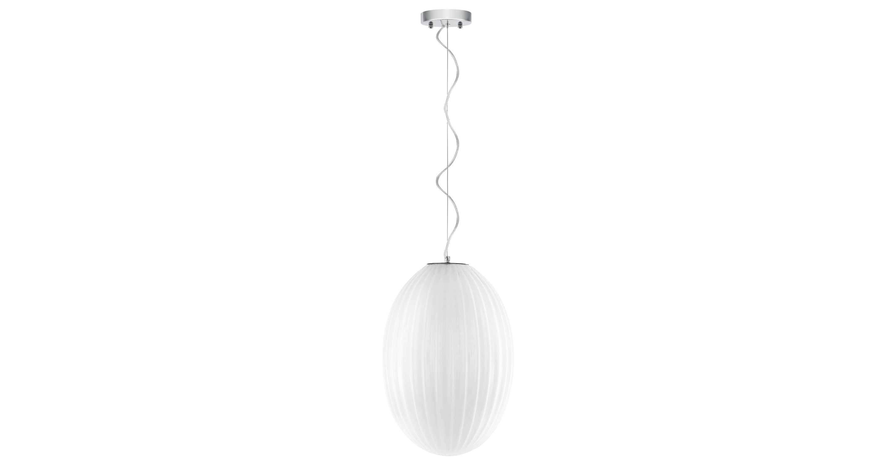 Opal 12 Glass Pendant Light - Elegant White Frosted Glass Shade for Dining Room, Kitchen Island & Bedroom Lighting