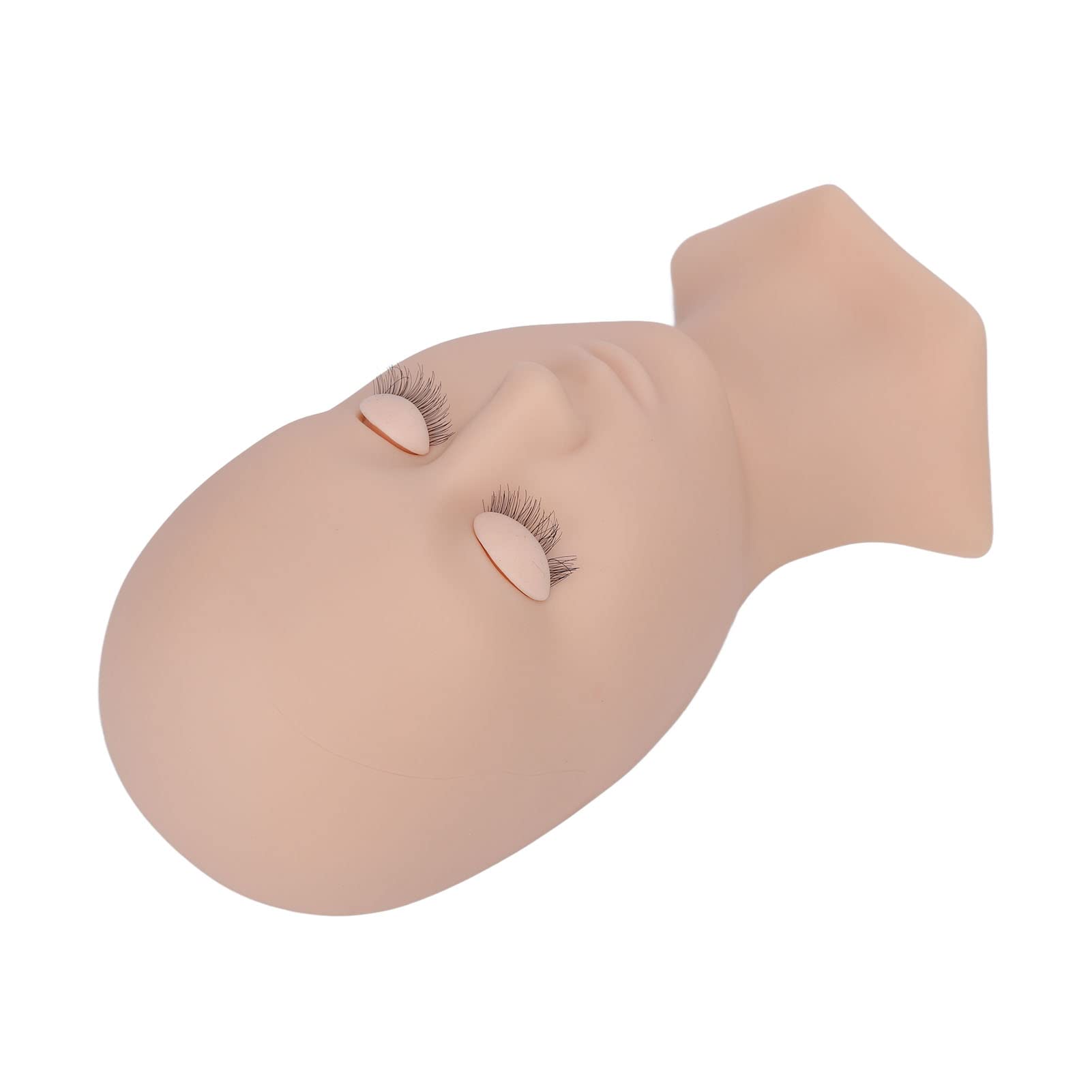 Professional Silicone Mannequin Head for Eyelash Extension Practice - Detachable Eyes, Realistic Face Model for Beauty Salon Training & Makeup Practice | Perfect for Beginners & Professionals
