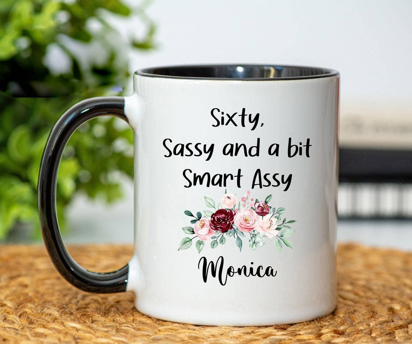 Prints4U 60th Birthday Coffee Mug for Women - 11oz Funny & Sassy 60th Birthday Gift Idea - Perfect for Tea, Coffee, or Hot Chocolate - Great Retirement or Milestone Celebration Present