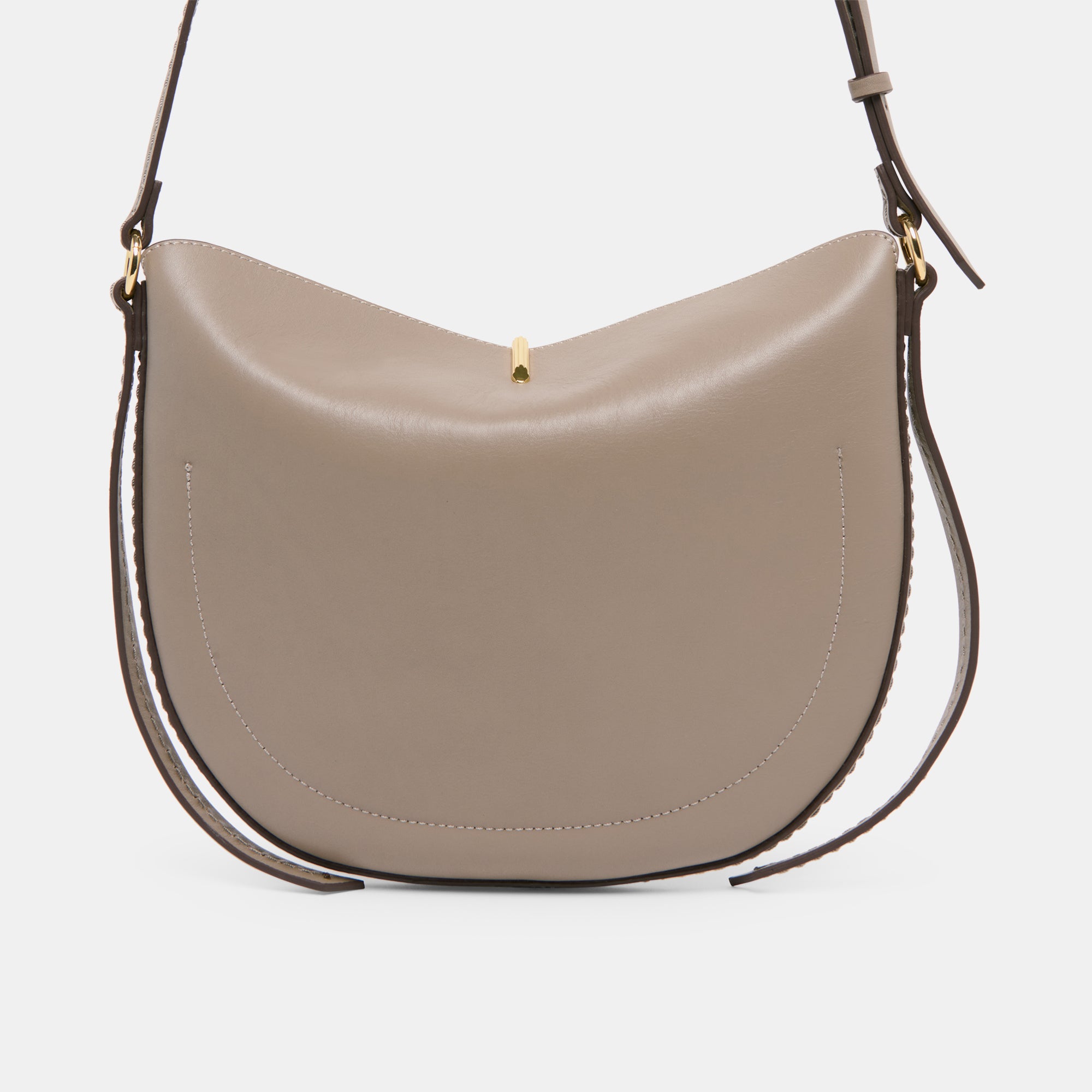 BURANO Crossbody Bag for Women - Genuine Grey Leather Purse, Stylish Shoulder Bag for Everyday Use, Work, Travel & Shopping