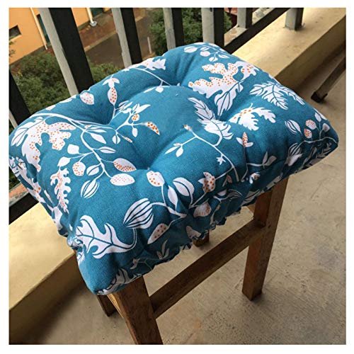 12x16 Inch Padded Rectangle Bar Stool Cover Cushion - Elastic Fabric Seat Cushion for Metal & Wooden Stools - Orange Satori Stool Cushion for Kitchen, Bar, or Dining Room