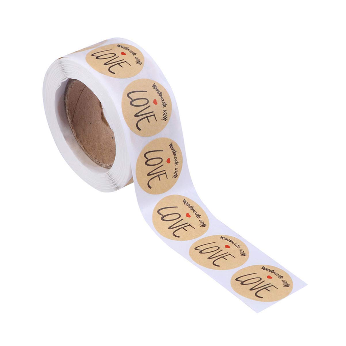 KESYOO 500 Premium Business Stickers - Candy, Home & Kitchen, Christmas, Alphabet Letter Labels - Handmade with Love on Kraft Paper - Perfect for Gift Wrapping, Scrapbooking & DIY Crafts