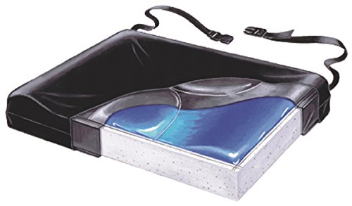 Skil-care Stability Plus Gel & Foam Seat Cushion 16x16x2.5 Inch - Orthopedic Support for Office Chair, Wheelchair & Car - Pressure Relief for Back Pain & Posture Correction