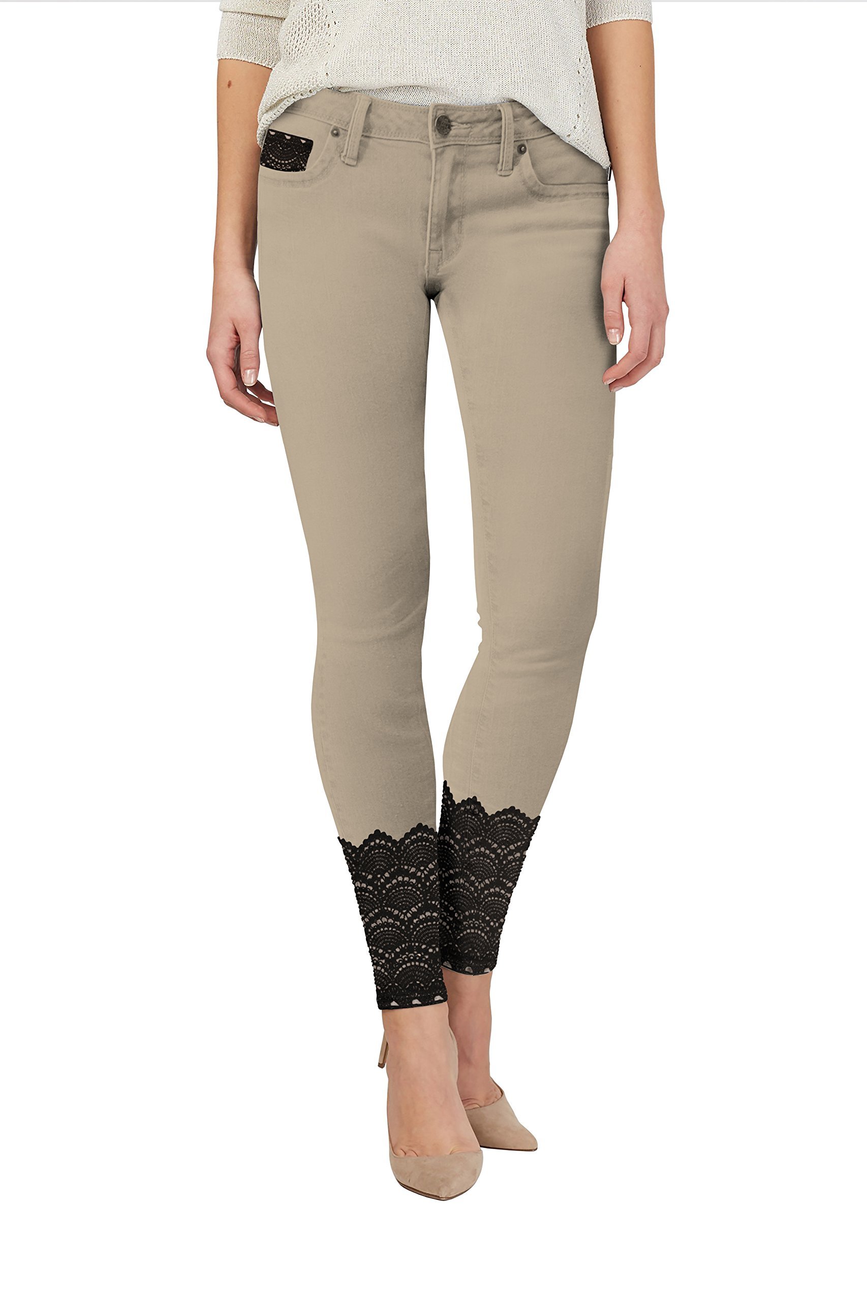 Hybrid & Company Women's Butt Lift Super Comfy Stretch Ripped Skinny Jeans - High Waisted Slim Fit Denim Pants for Casual Wear & Night Out