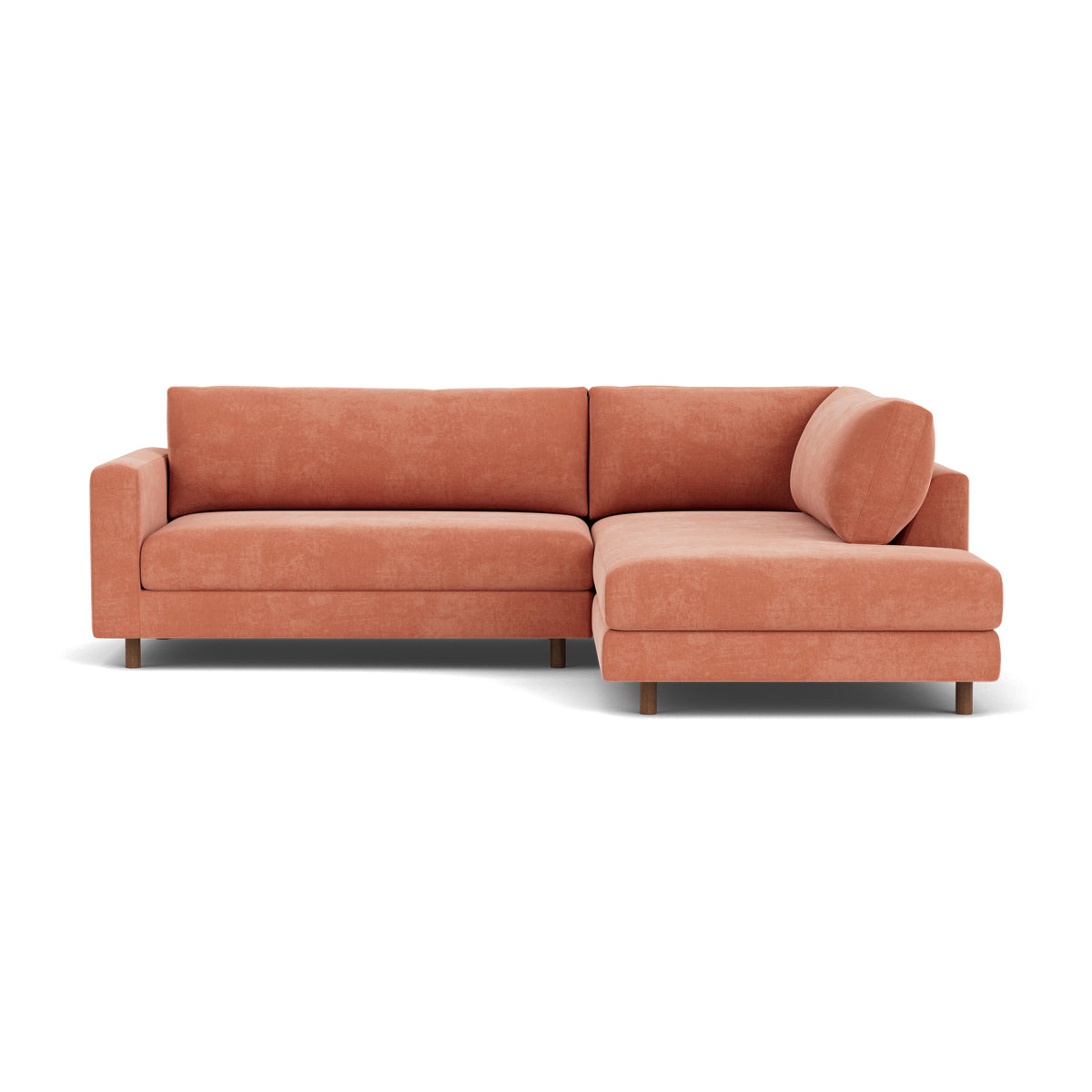 Douglas Fabric Right Corner Sofa - Modern L-Shaped Sectional Couch for Living Room, Small Spaces & Apartments | Comfortable Upholstered Furniture for Family Gatherings & Movie Nights